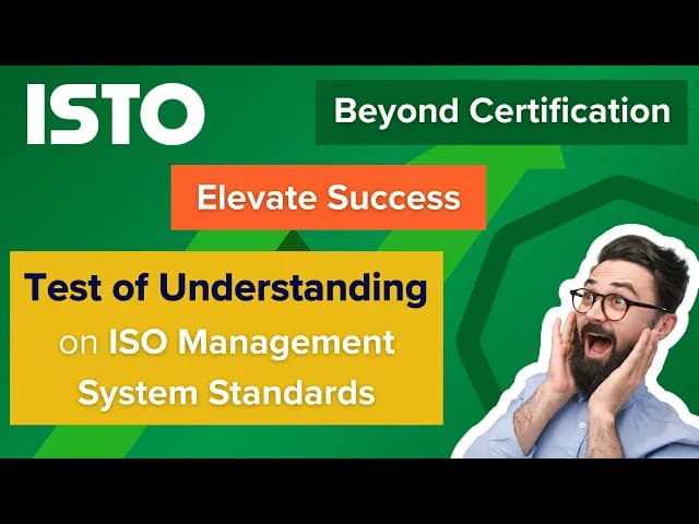 ISTO — Beyond Certification, Elevate Success